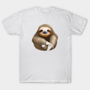 Cute Sloth Drawing T-Shirt